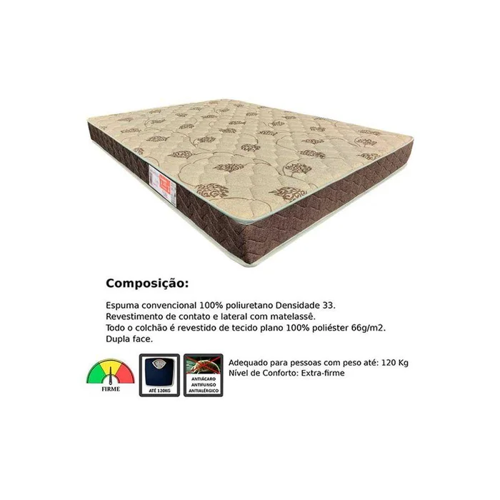 Colchão Casal Orthoflex Espuma D33 Comfortpedic Line 138x188x17 - Imagem 3